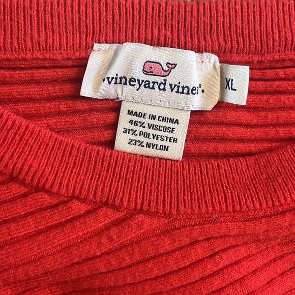 Vineyard Vines Red Knit Sweater - Picture 3 of 3